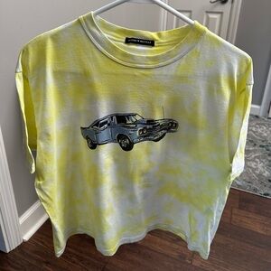 Brandy Melville John Galt Aleena Motor Show Blue Black Yellow Retro Car graphics